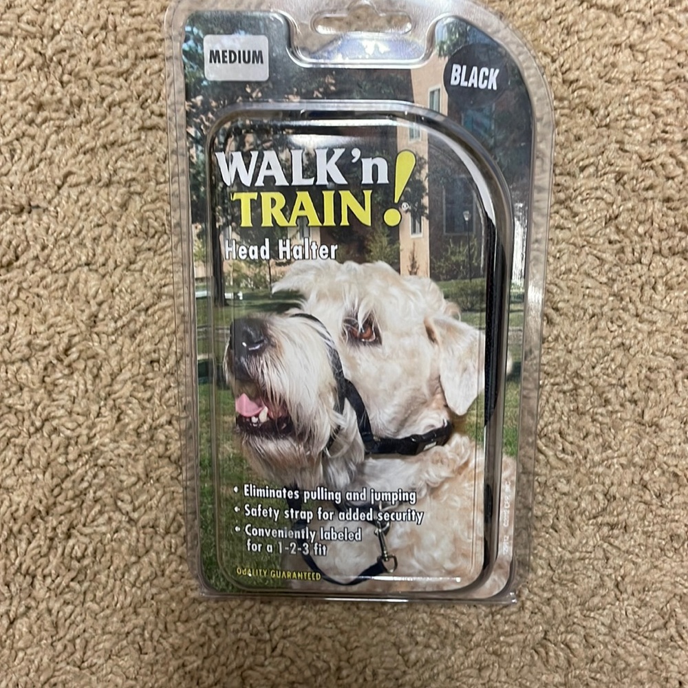 Coastal Pet - Walk 'n Train - Dog Head Halter - Black - Medium - Size 2